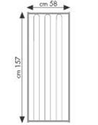 Pannello tubo stretto prolunga art. 560 