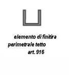 Elementi di finitura tetto art. 916